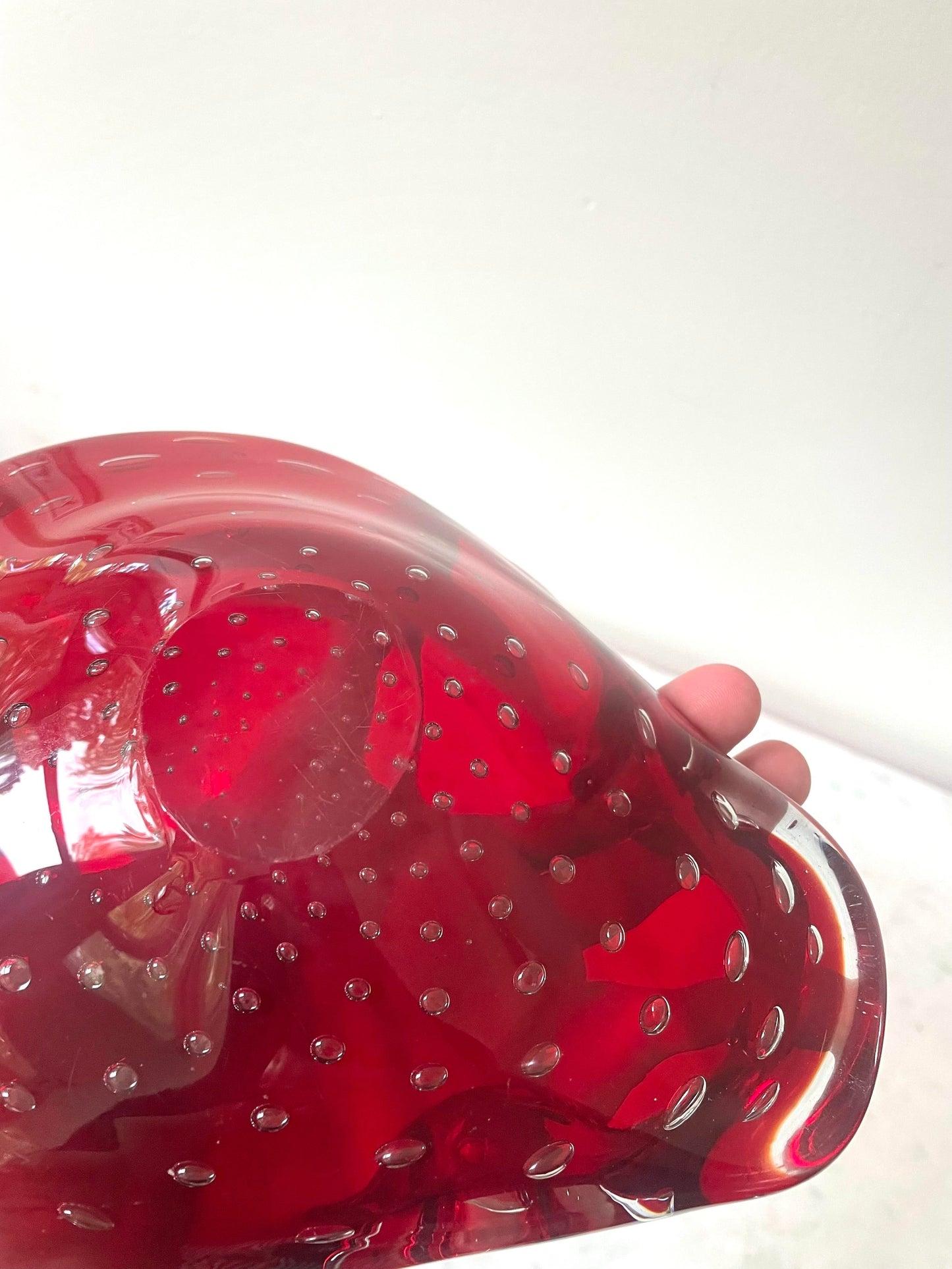 Mid Century Modern Murano Glass Ashtray, by Seguso