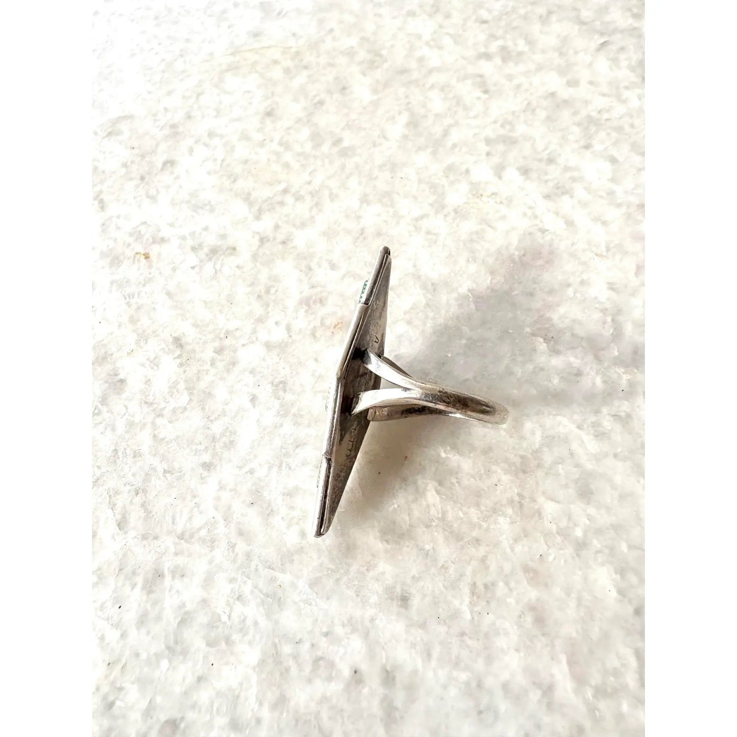 Plata de ley 925 Zuni Diseño Shadow Box, Firmado Al Pablito