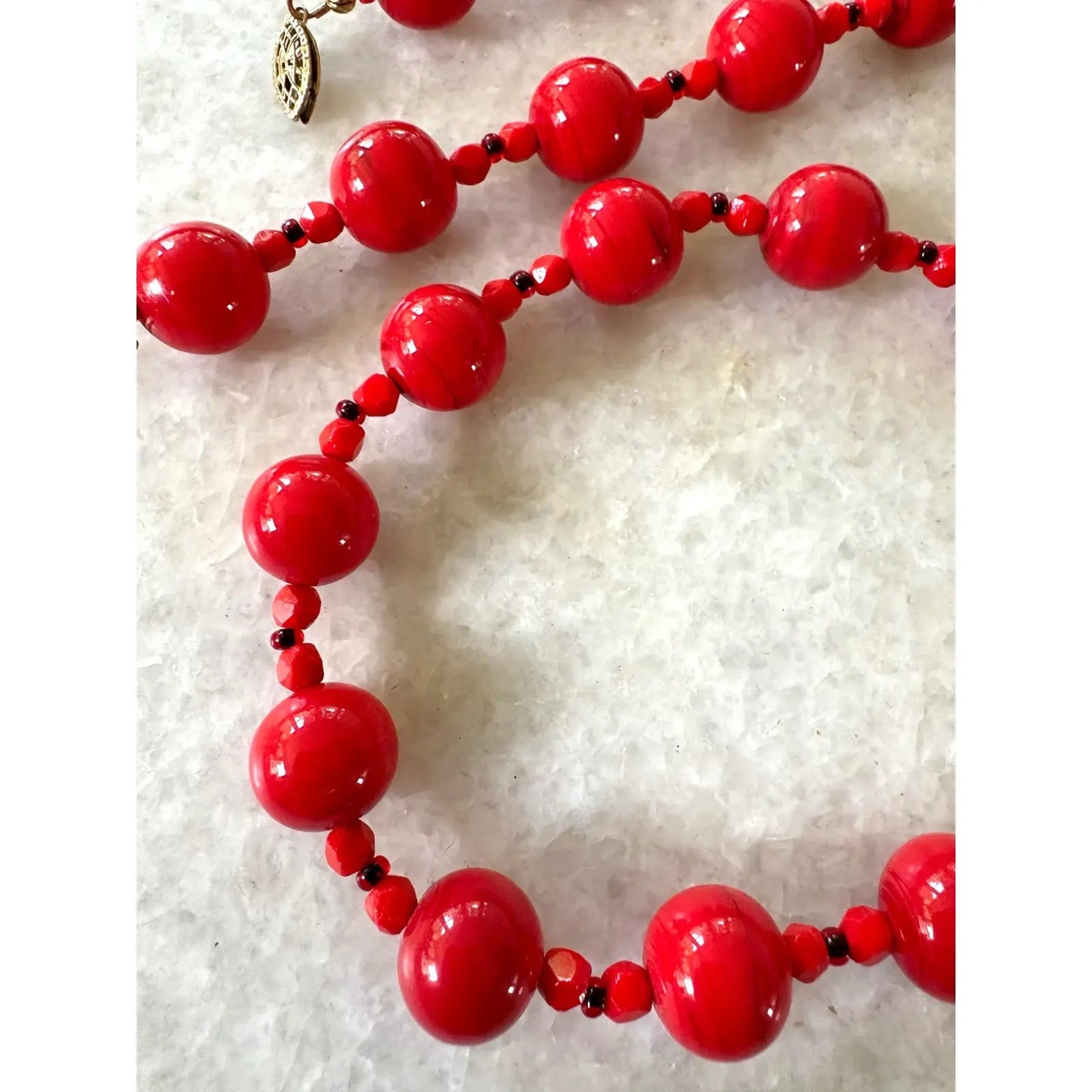 1960s BoHo Glass Beaded Necklace