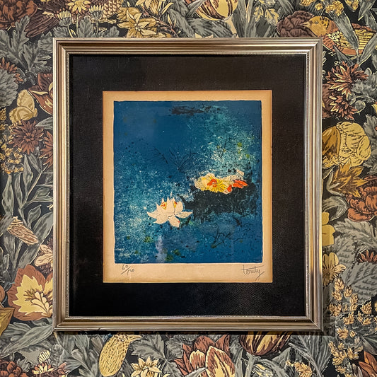 Original Touty Waterlily Lithograph