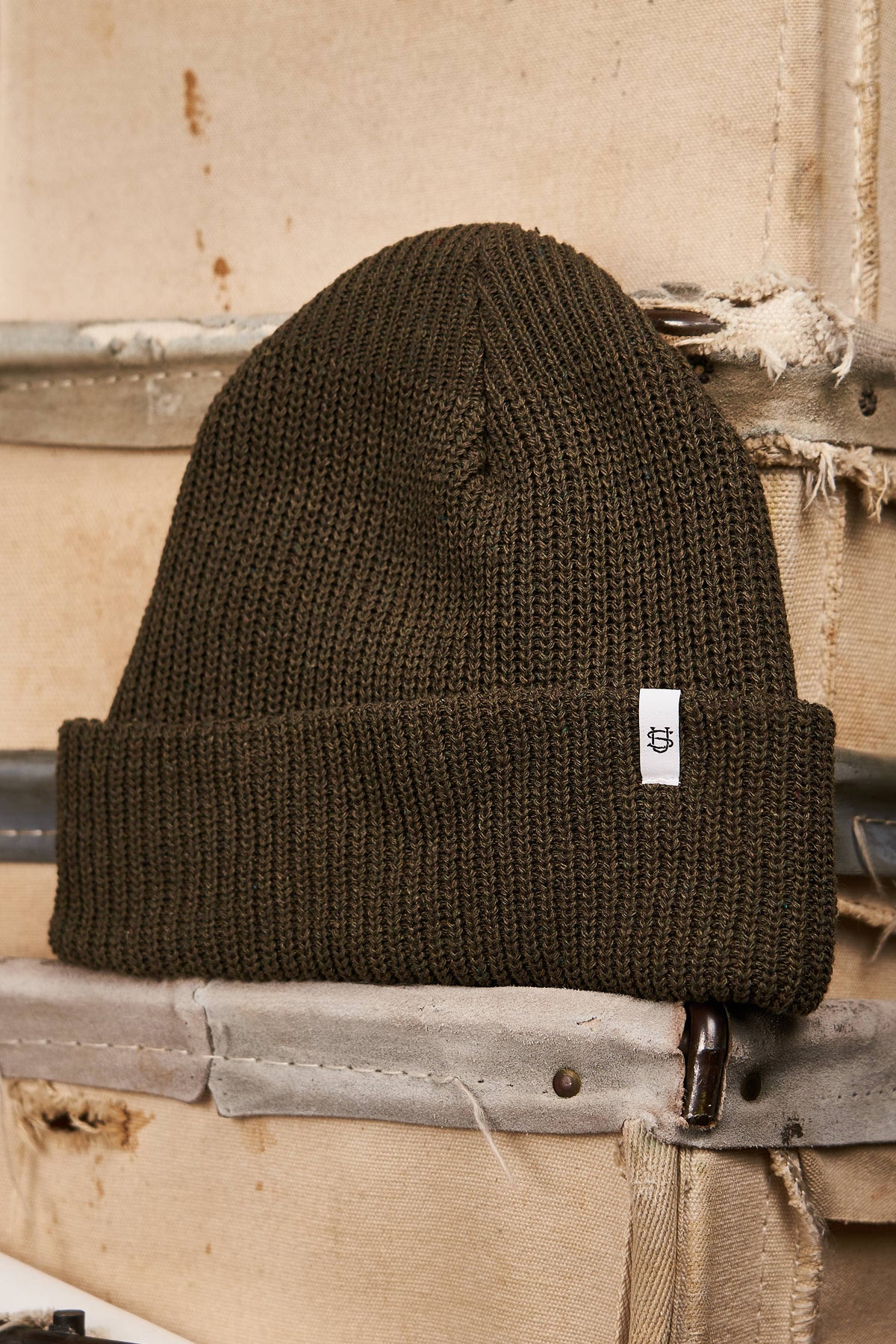 Upstate Stock - Watchcap Olive Drab Upcycled Cotton
