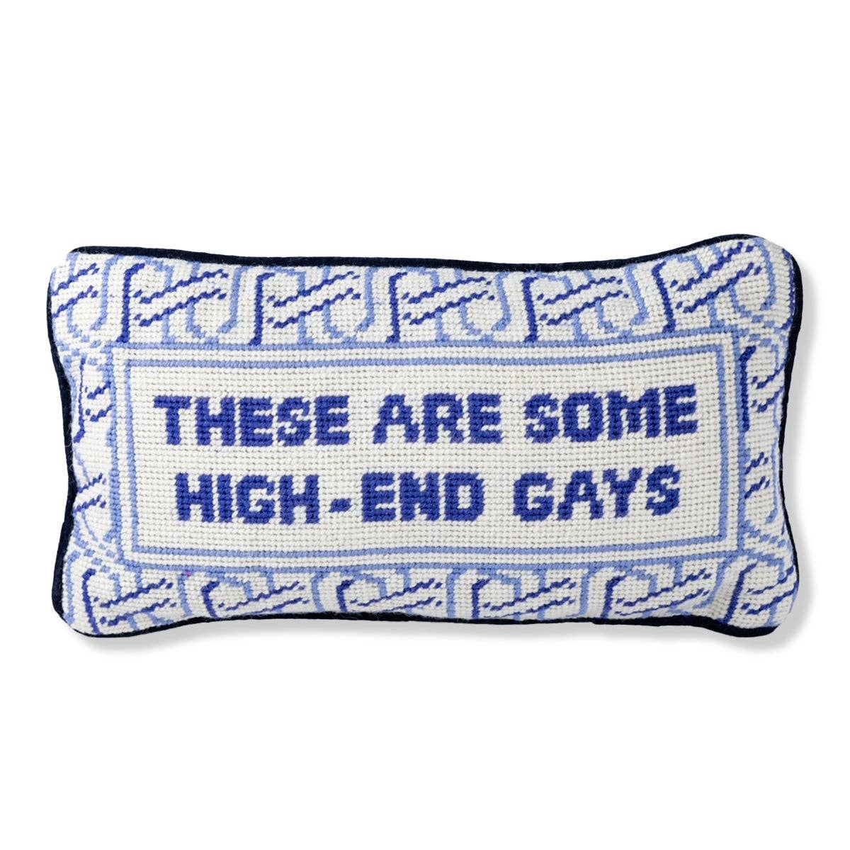 Furbish Studio - High-End Gays Needlepoint Pillow
