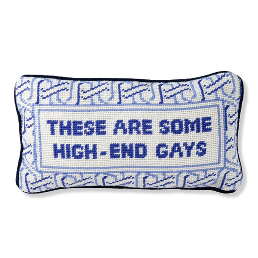 Furbish Studio - High-End Gays Needlepoint Pillow