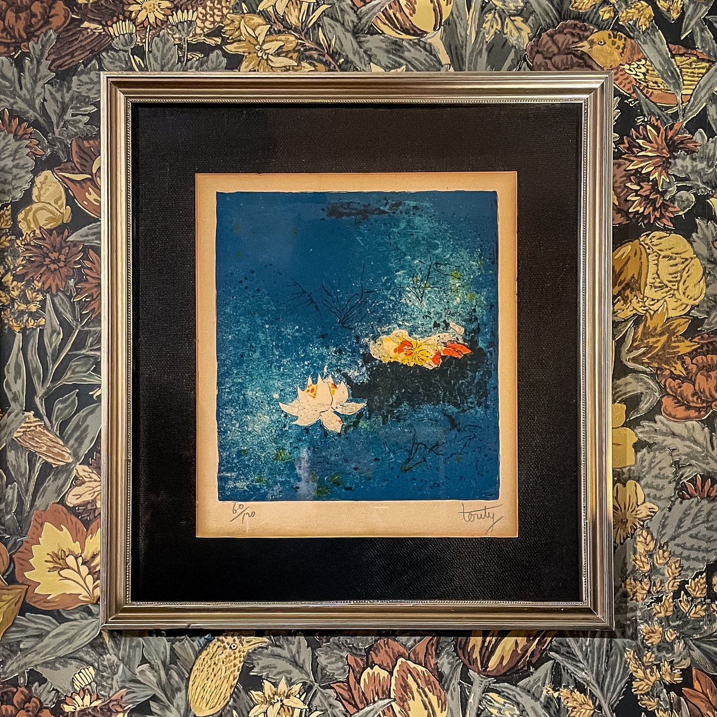 Original Touty Waterlily Lithograph