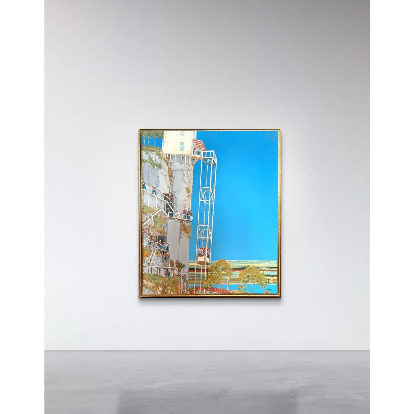 Michael Palmer Acrylic Painting on Canvas Titled Gold Miners of the Neiblung