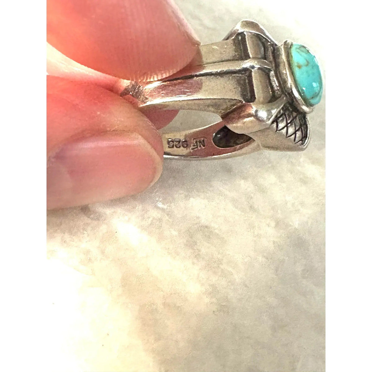 Vintage Sterling Silver and Turquoise Ring