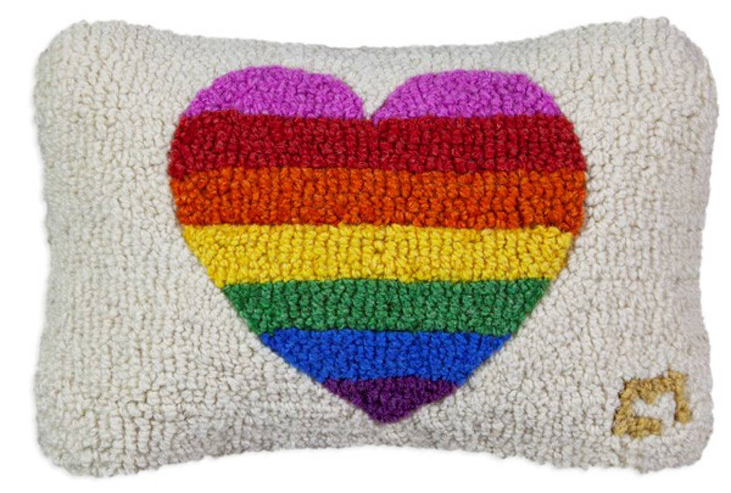 Chandler 4 Corners - Rainbow Glow Hand Hooked Pillow