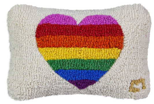 Chandler 4 Corners - Rainbow Glow Hand Hooked Pillow