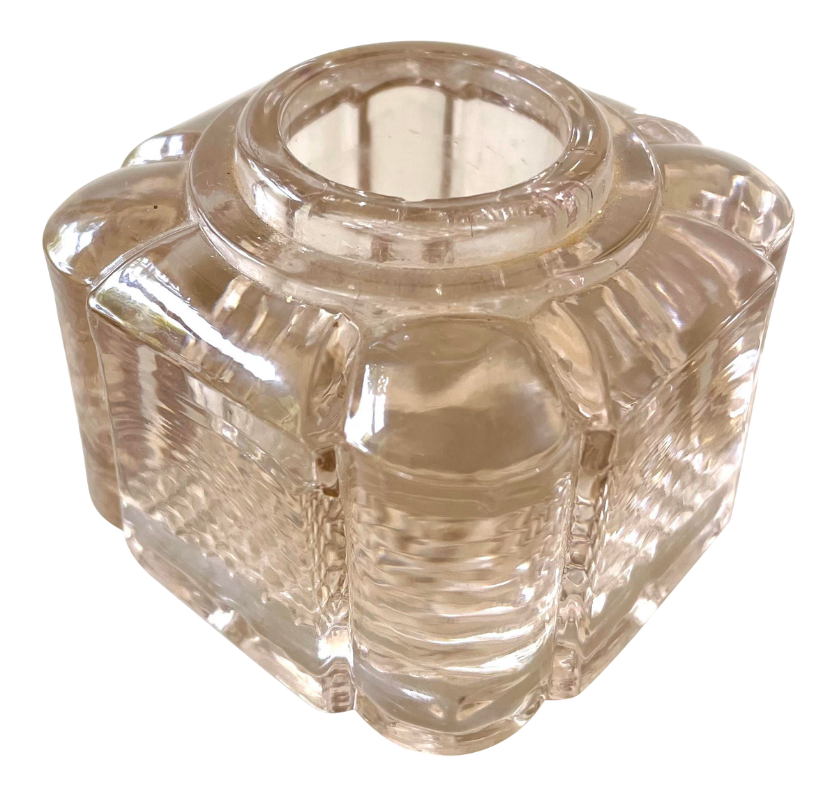 Late 19th Century Inkwell Glass Holder