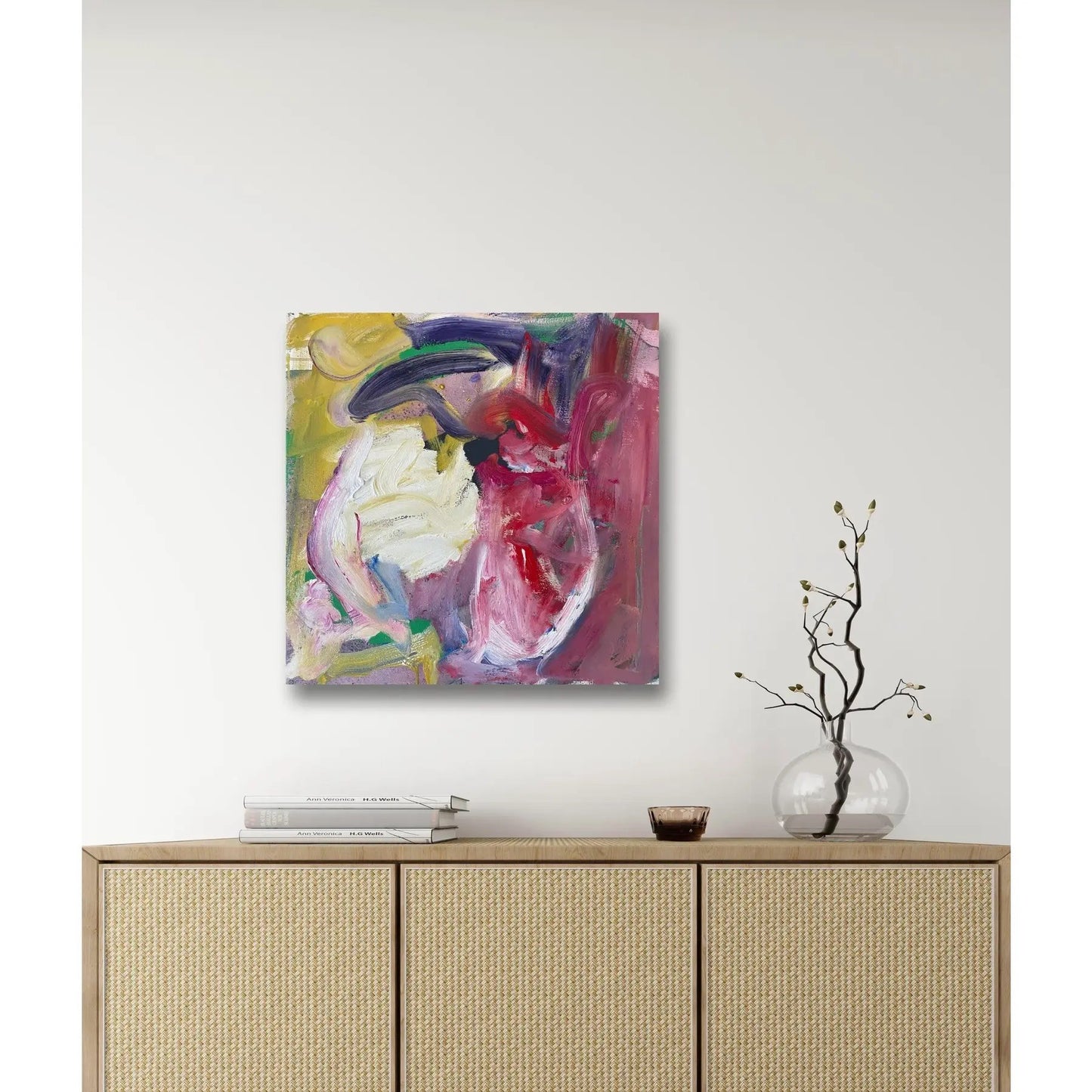 Matthew Izzo Abstract Oil Painting on Canvas, Titled 90s Trance