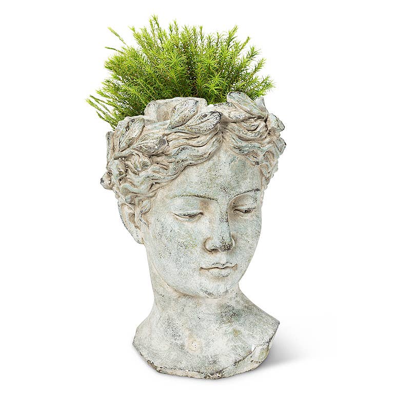 Abbott - Woman Head Planter - 10"H