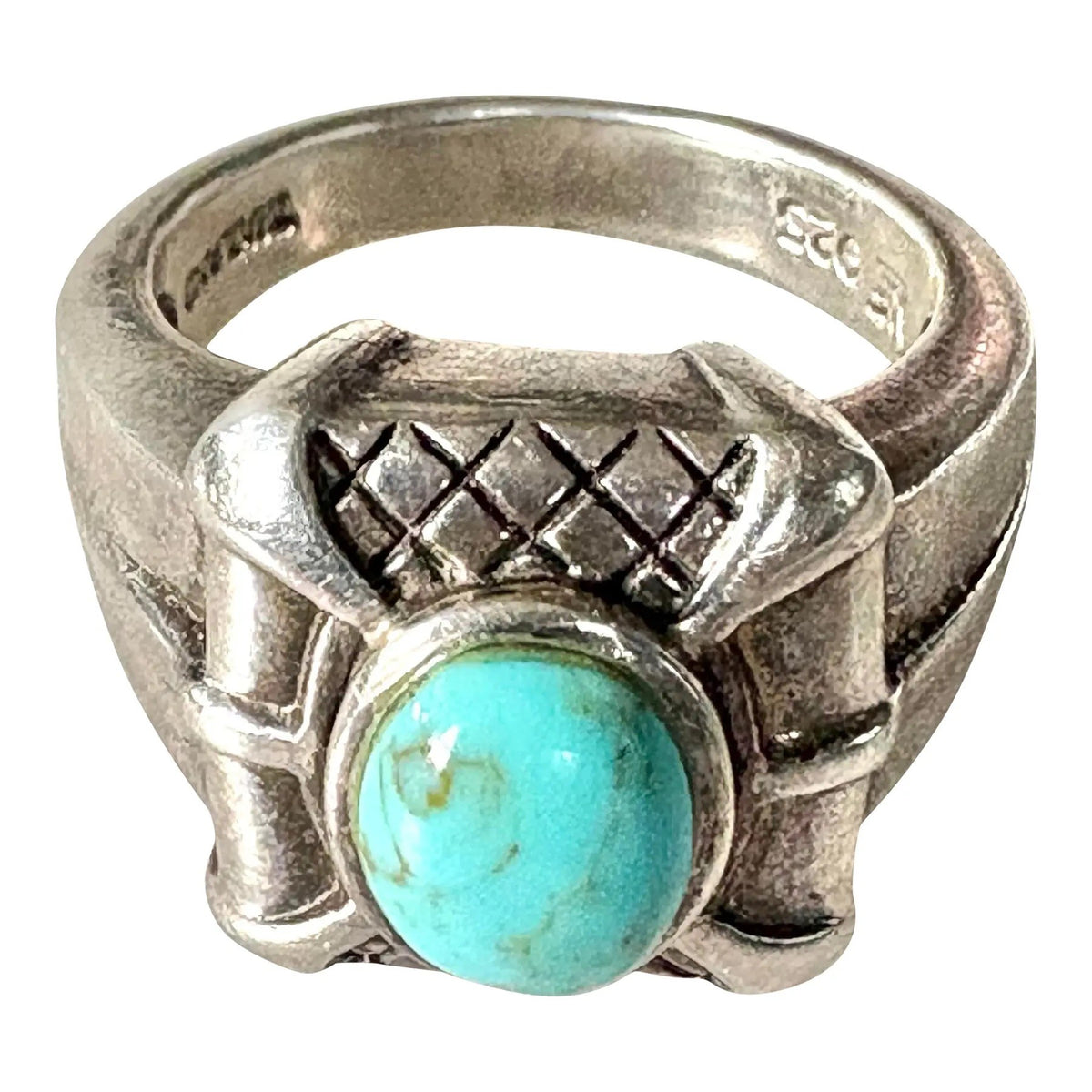 Vintage Sterling Silver and Turquoise Ring