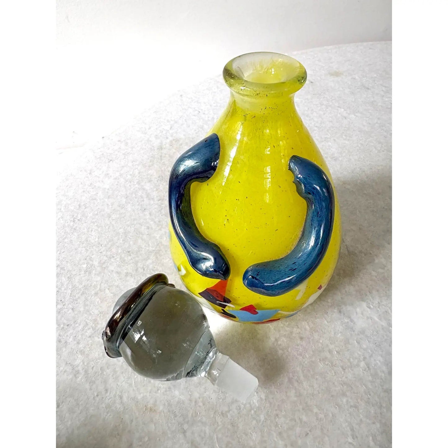 Murano Glass Hand Made Decanter Signed and Dated by Artist