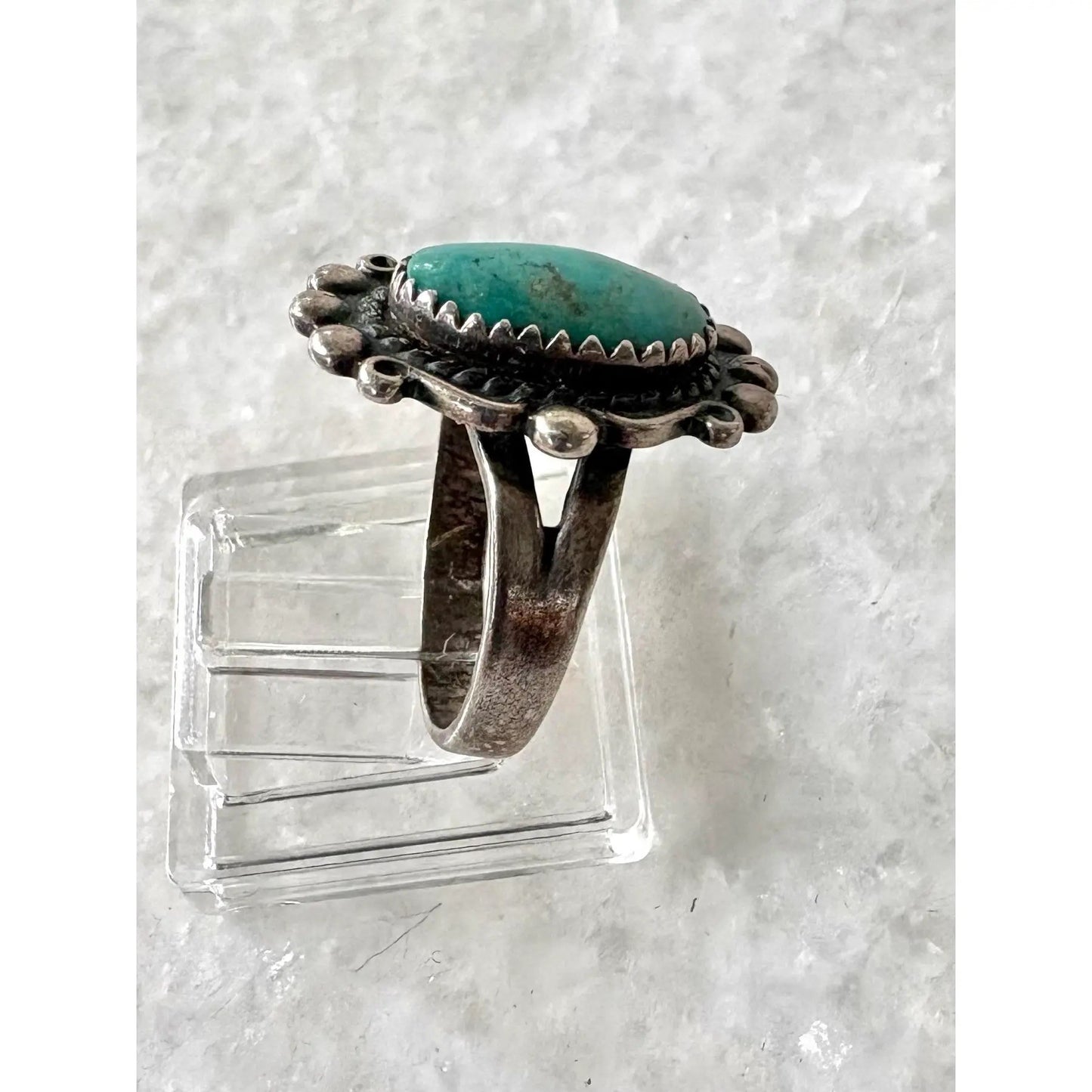 Vintage Navajo Turquoise Sterling Silver Ring