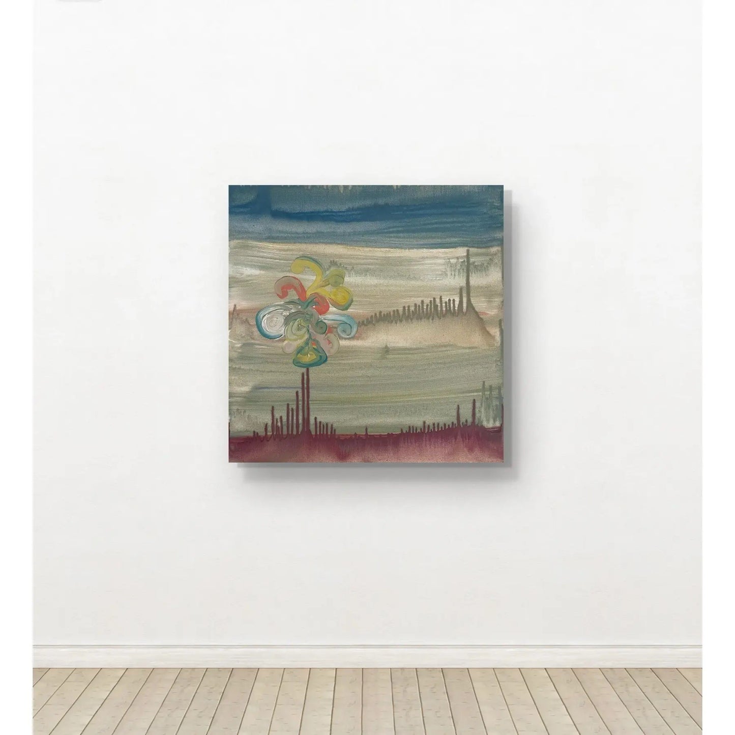 Matthew Izzo Oil Painting on Canvas, Titled Spring Bloom 20” X 20”