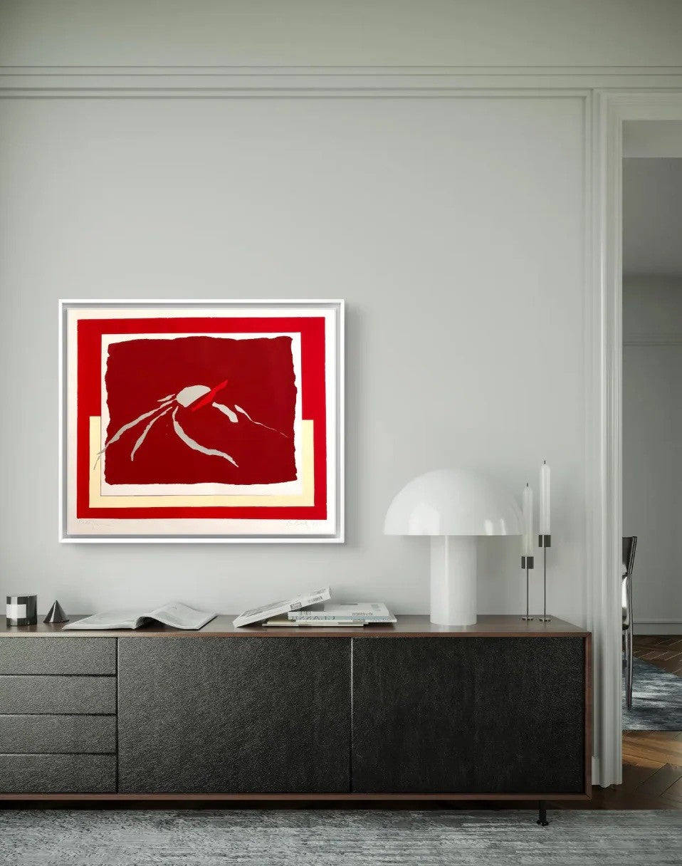 Barbara Beck 1971 Mid Century Modern Screen Print on Paper