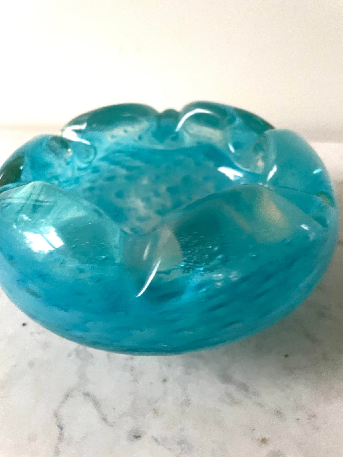 Mid Century Murano Glass Ashtray by Seguso