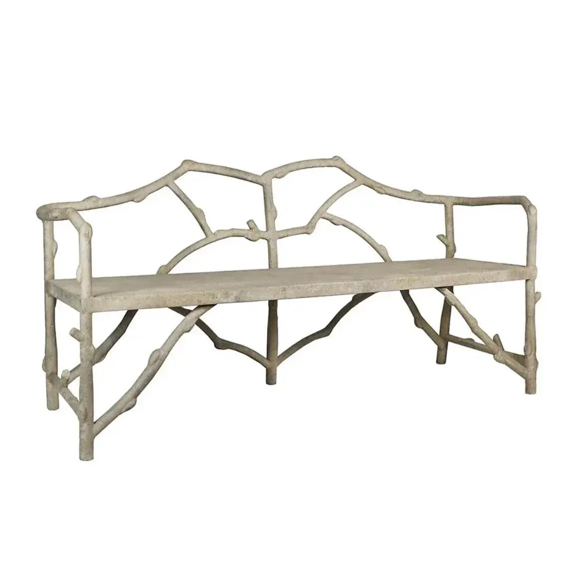 Metal Branch Garden Bench, By Matthew Izzo Home
