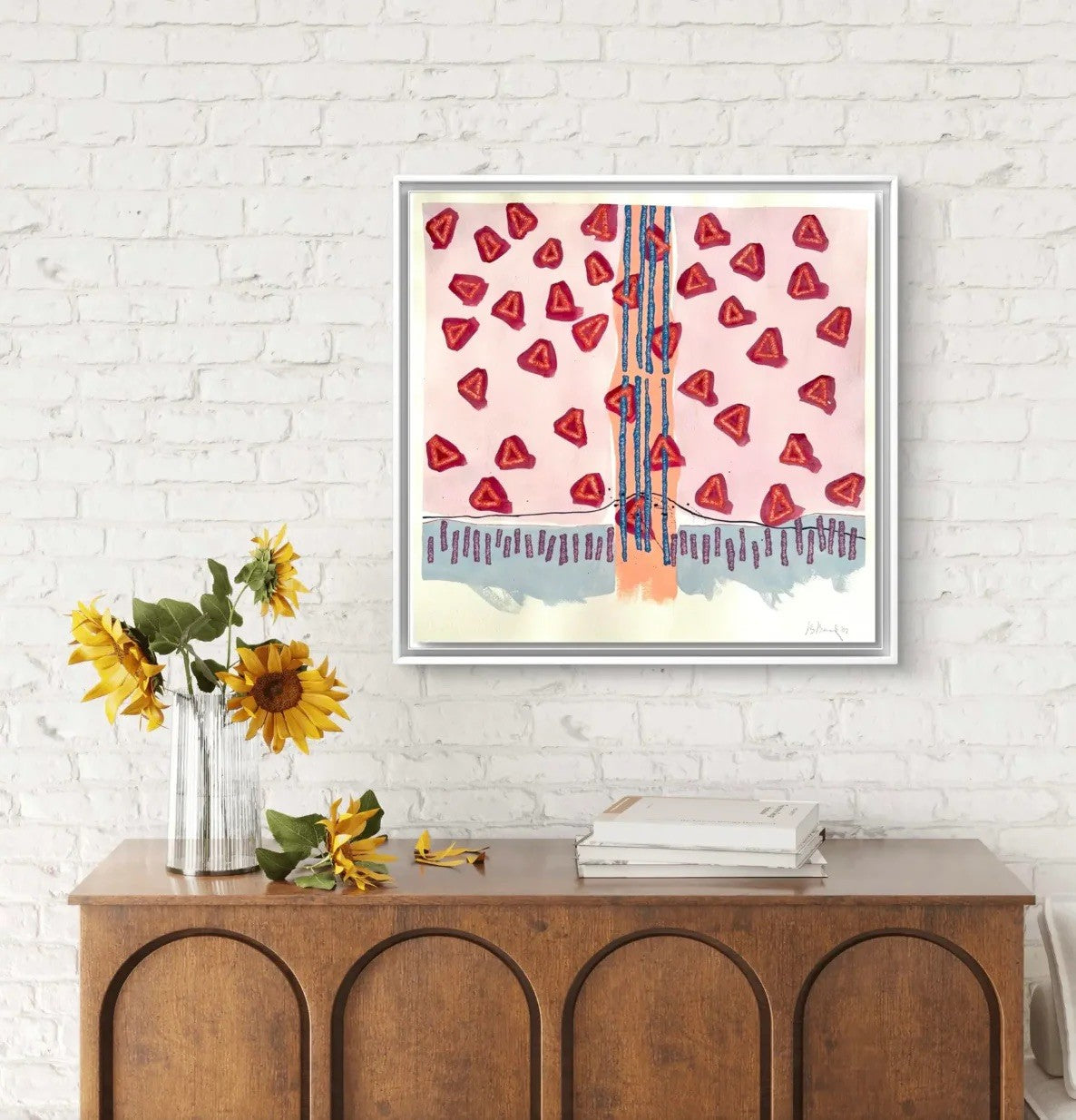 Barbara Beck 2007 Pintura de Acuarela Abstracta sobre Papel