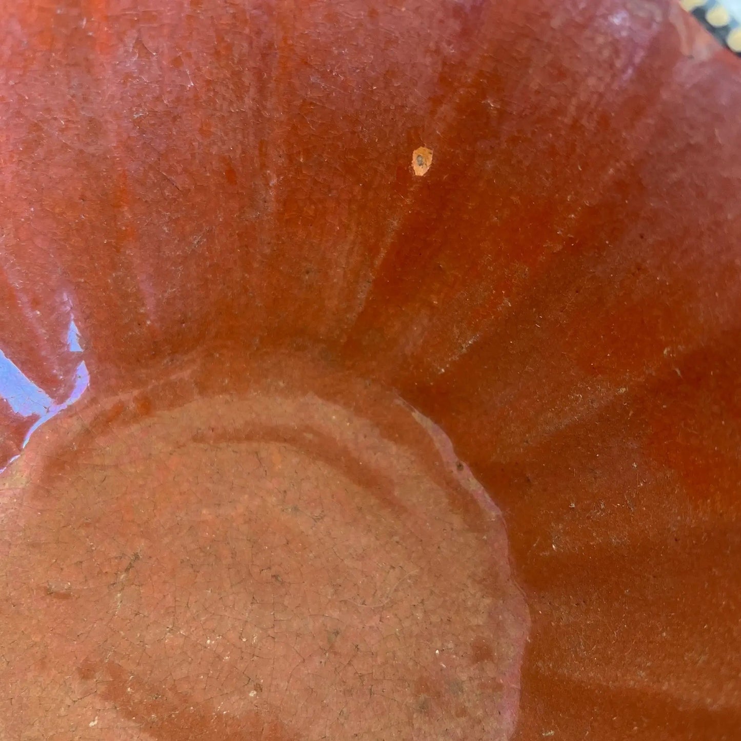 Small Handpainted Terra Cotta Bowl