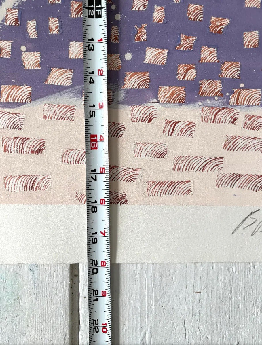 Barbara Beck 1988 Pintura abstracta sobre papel