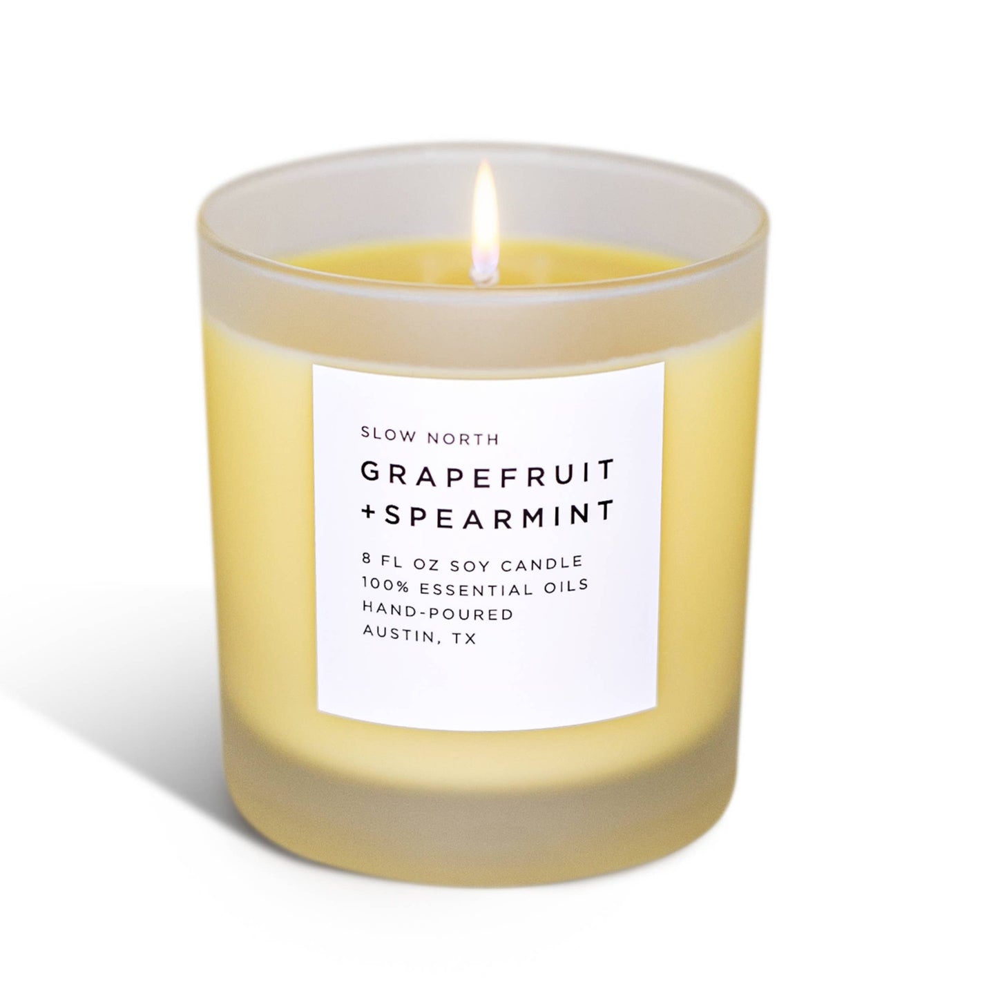 Slow North - Grapefruit + Spearmint Candle - 100% Essential Oils