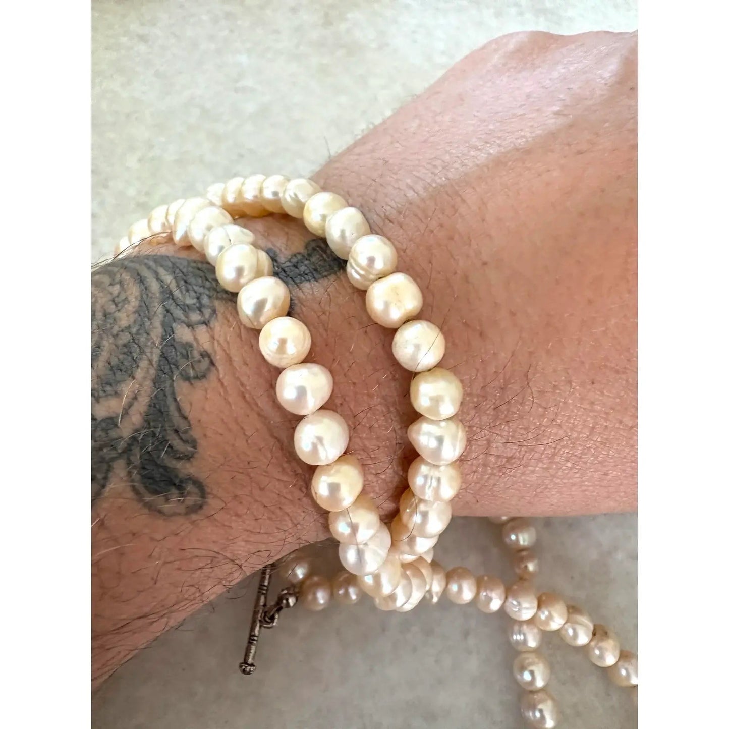 Vintage Double Strand Freshwater Pearl Necklace