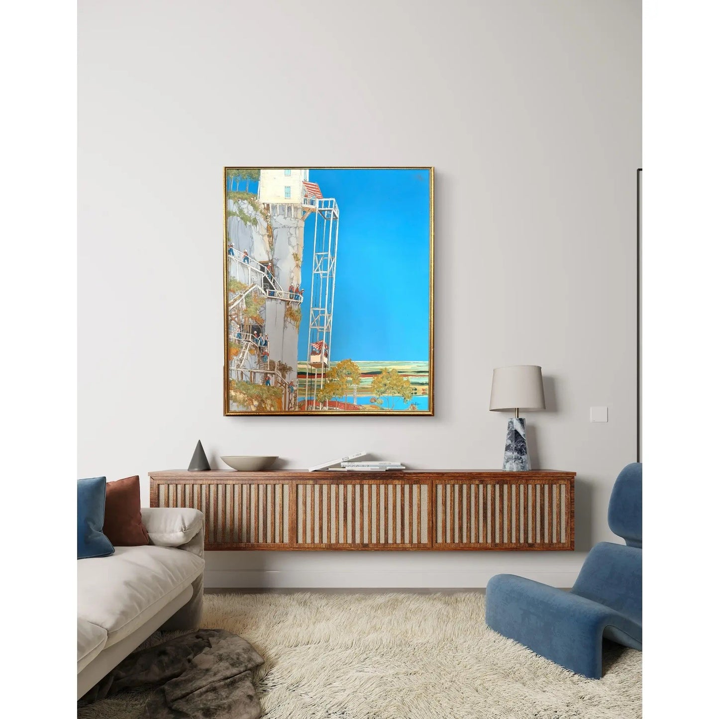 Michael Palmer Acrylic Painting on Canvas Titled Gold Miners of the Neiblung
