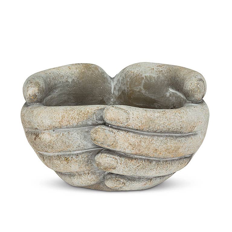 Abbott - Cupping Hands Planter-5.5" W
