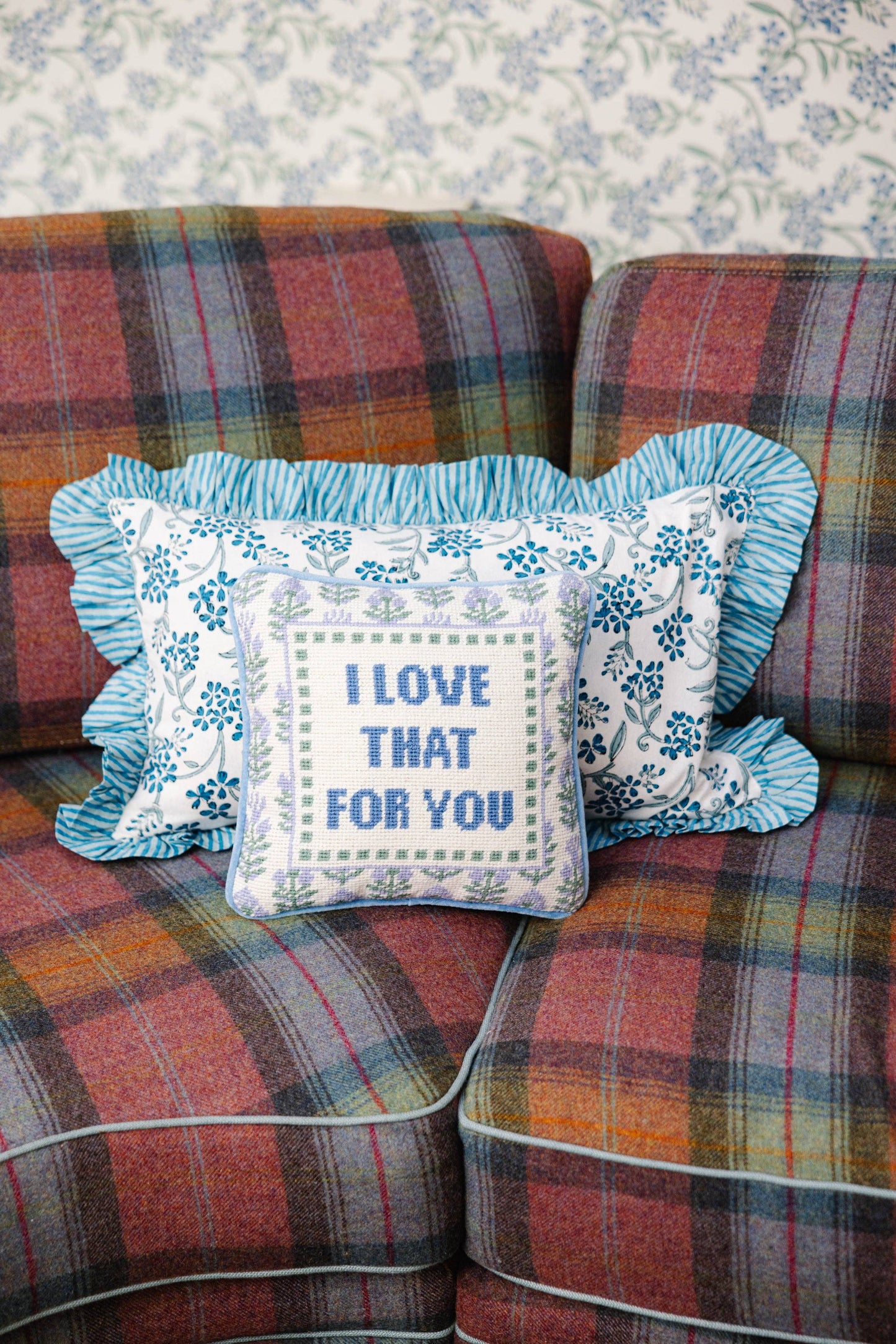 Furbish Studio - Love That for You Needlepoint Pillow
