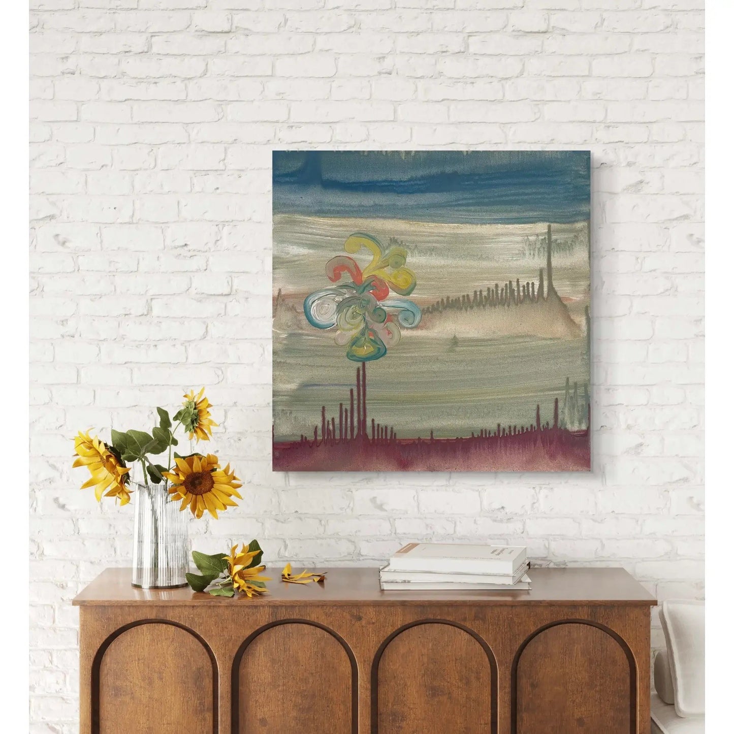 Matthew Izzo Oil Painting on Canvas, Titled Spring Bloom 20” X 20”