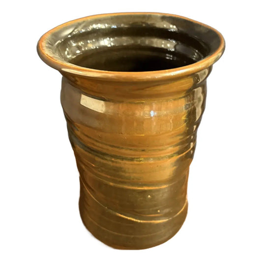 Barbara Beck Handmade Clay Vase - Initialed