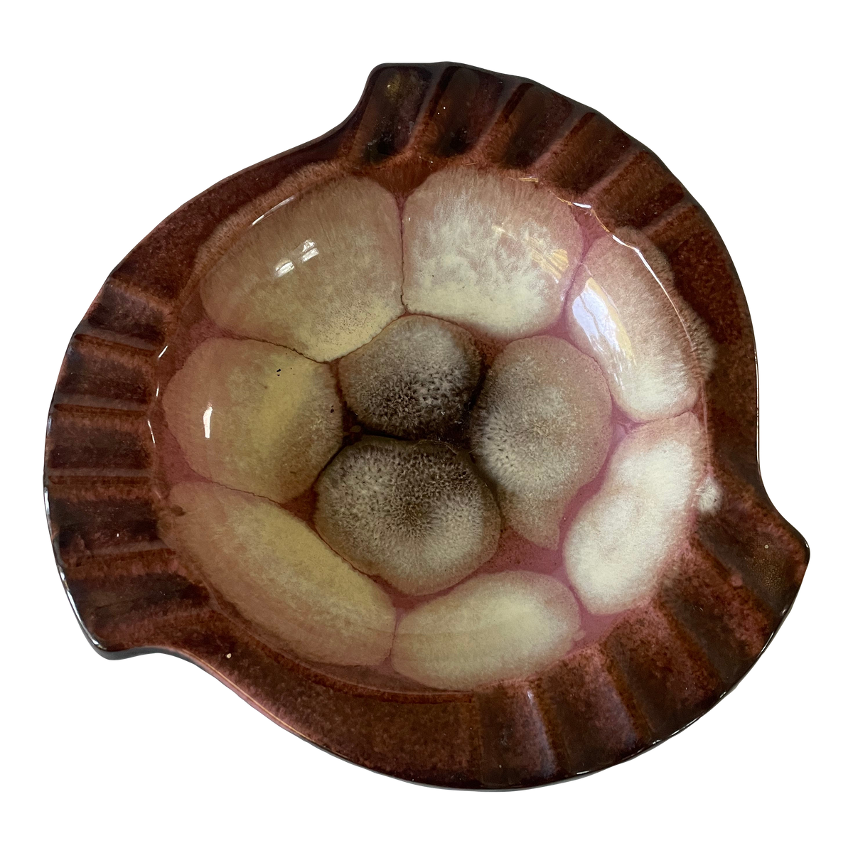 West German Glazed Pottery Ashtray