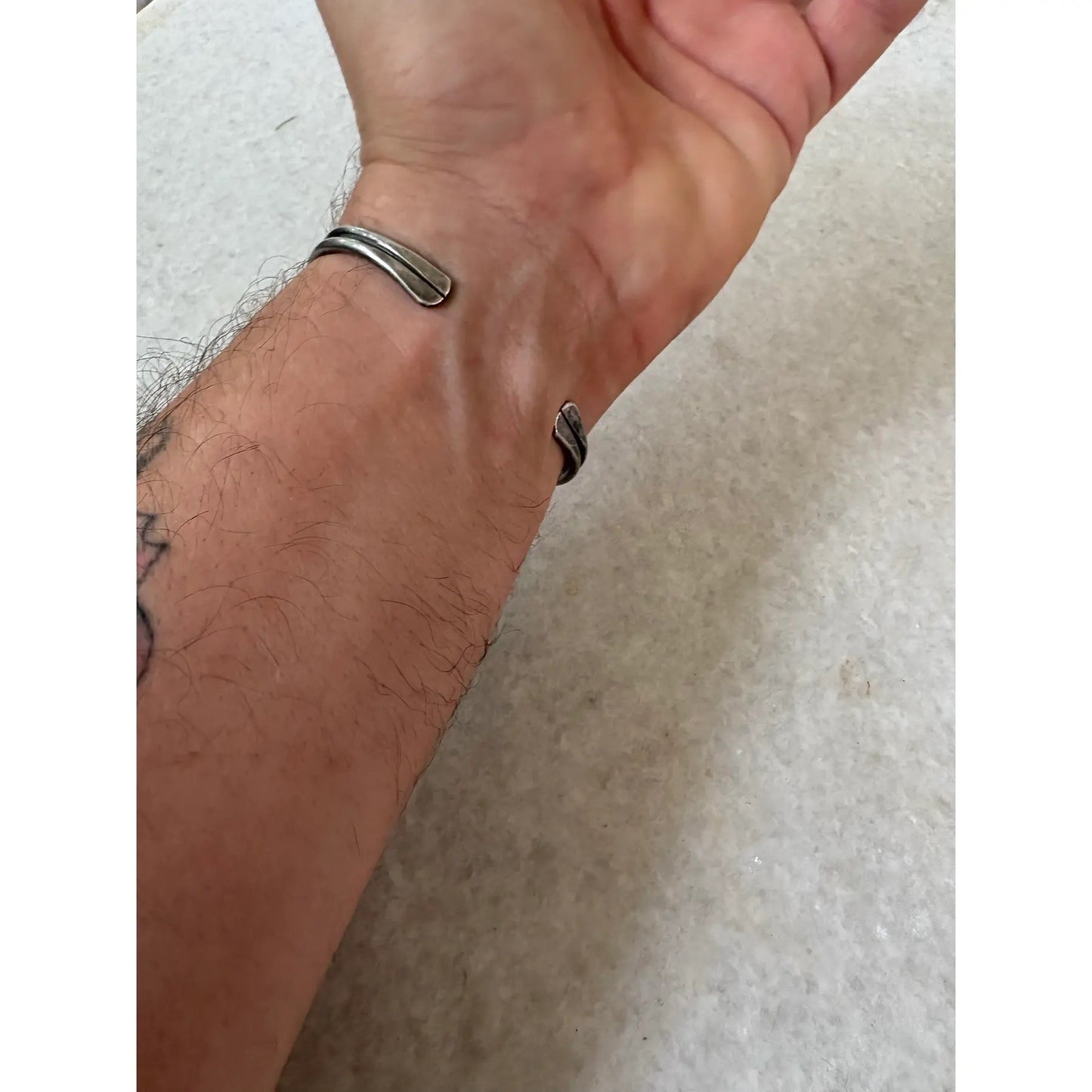 Sterling Silver and Onyx Cuff Bracelet
