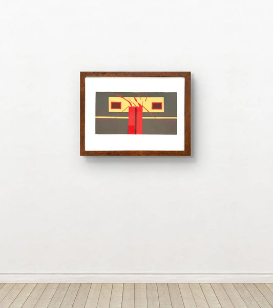Barbara Beck 1971 Screenprint, 26 x 20 Inches, Framed, Unsigned