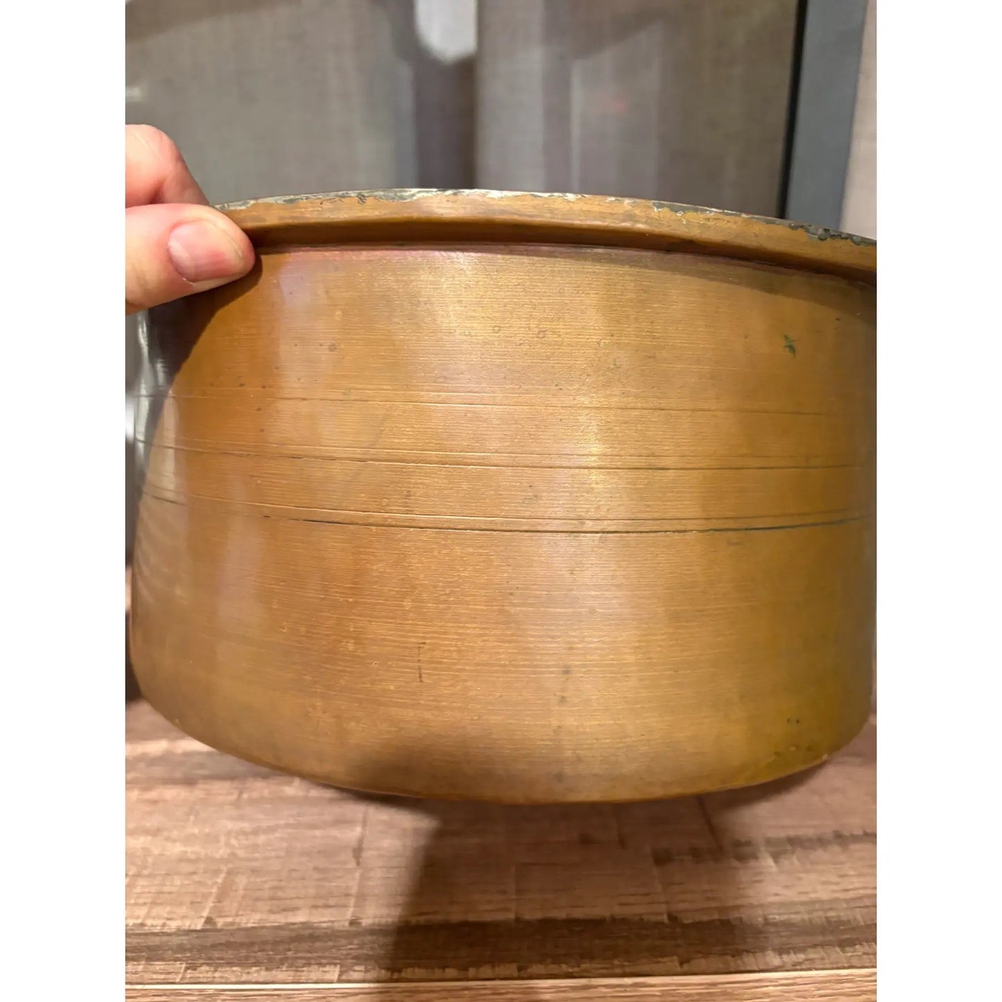 19th Century Copper Pot or Ice Bucket With Greek Fraternity Letters