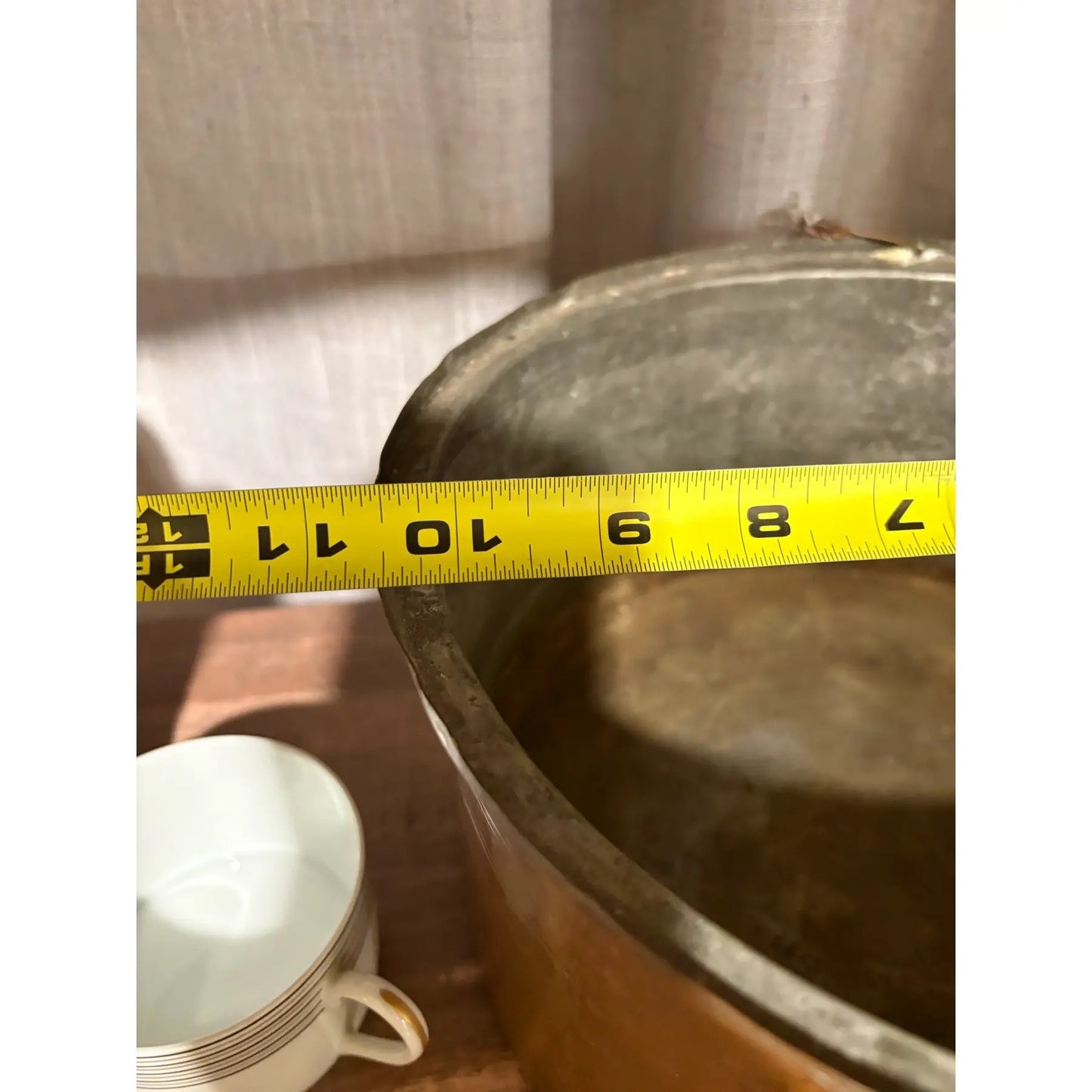 19th Century Copper Pot or Ice Bucket With Greek Fraternity Letters