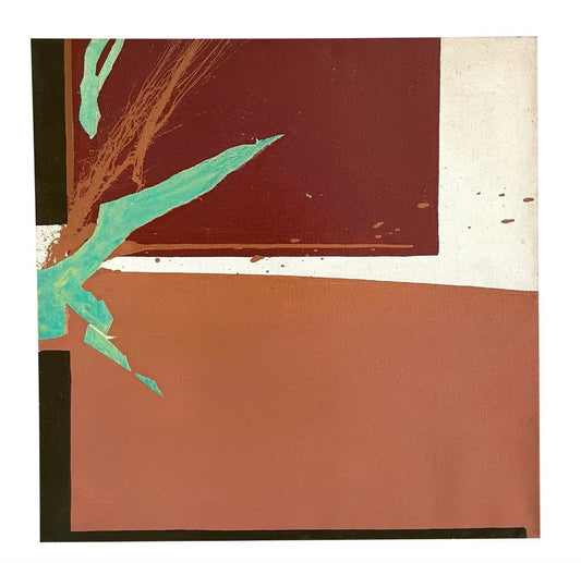 Barbara Beck 1972 Abstract Oil Painting on Canvas