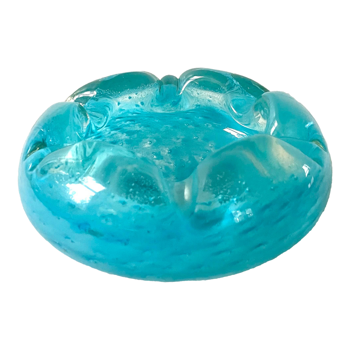 Mid Century Murano Glass Ashtray by Seguso