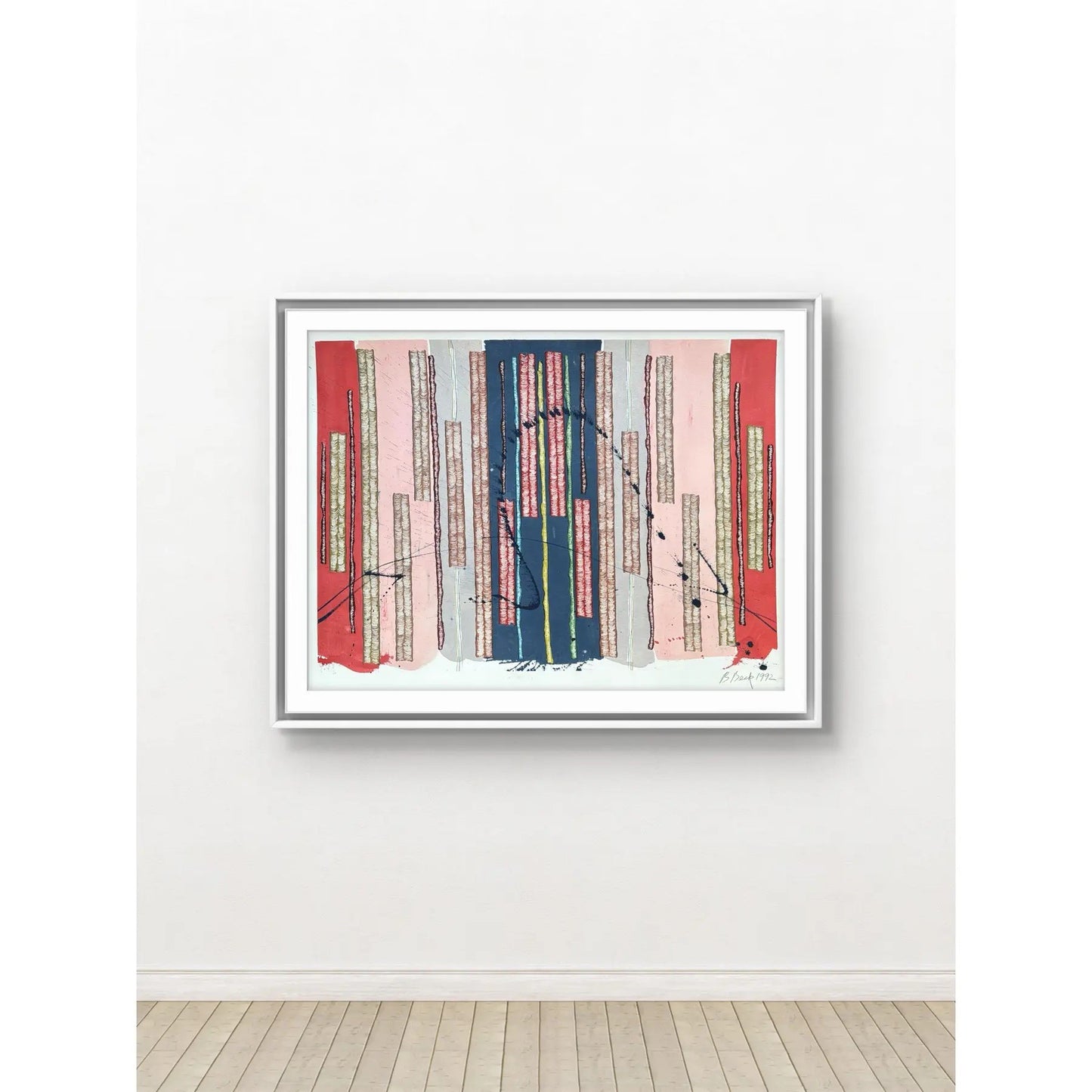 Barbara Beck 1992 Abstract Watercolor Painting on Paper - Signed/Dated