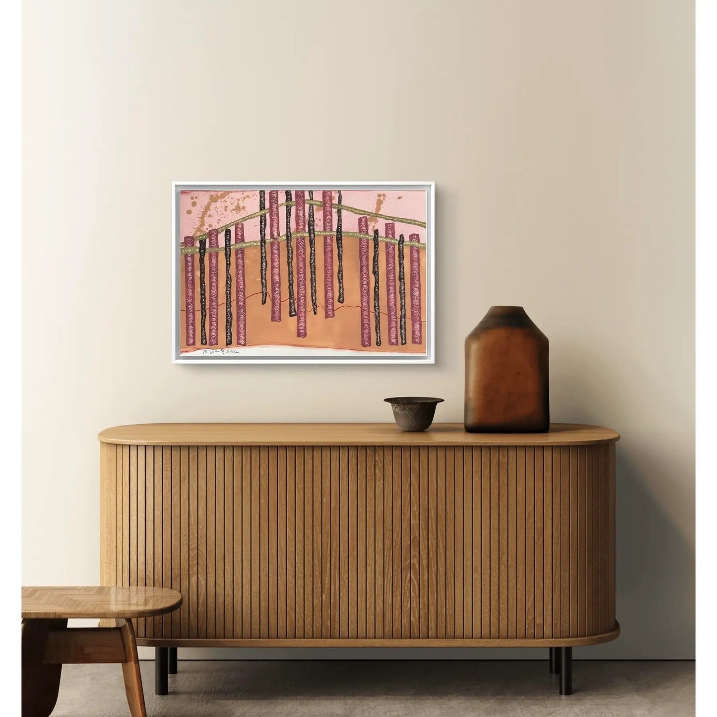 Barbara Beck 2002 Painting on Paper - Signed/Dated/Unframed