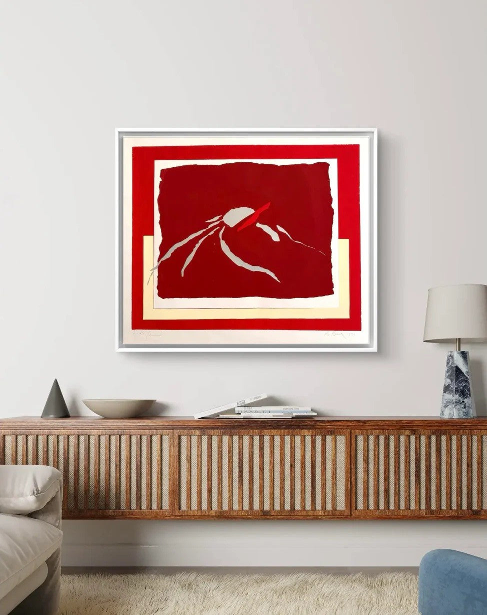 Barbara Beck 1971 Mid Century Modern Screen Print on Paper
