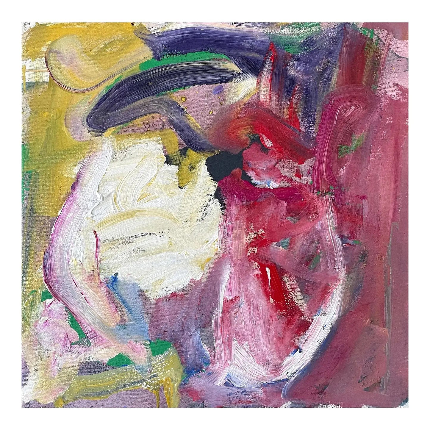 Matthew Izzo Abstract Oil Painting on Canvas, Titled 90s Trance