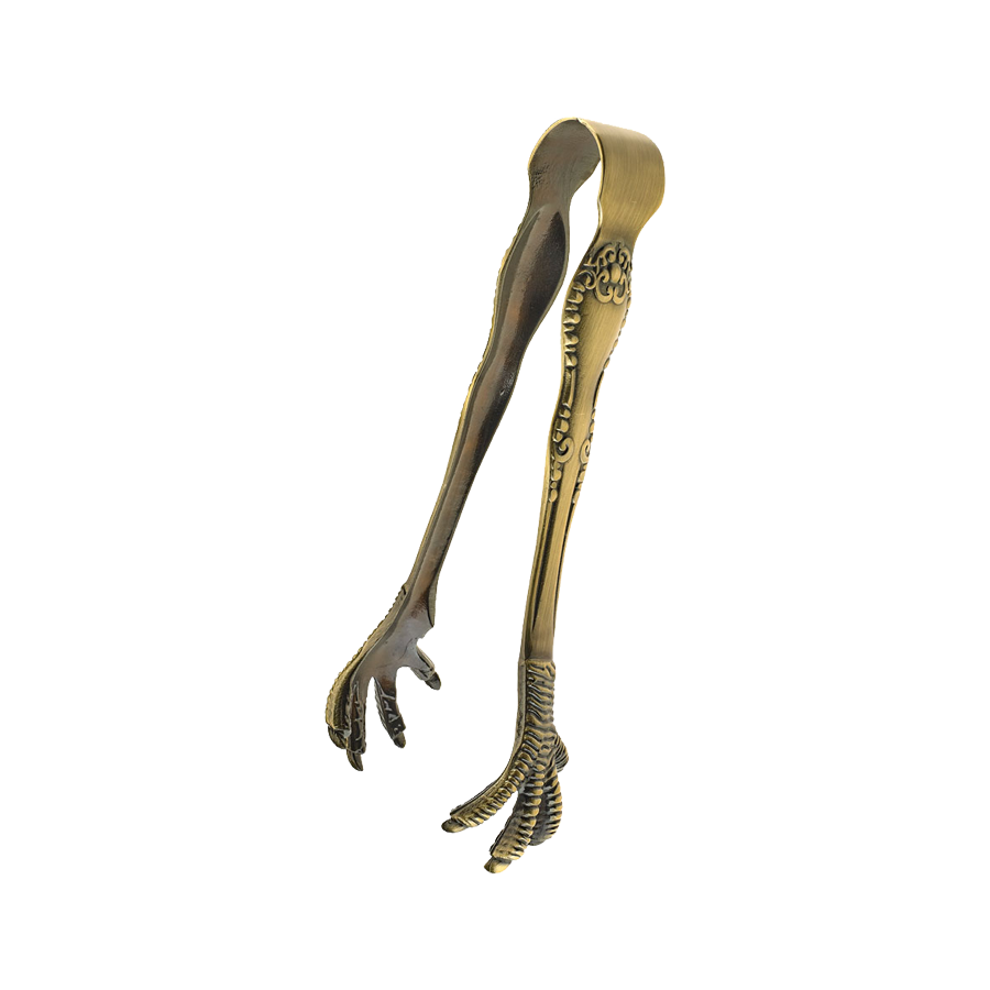 Barfly Talon Ice Tong, latón envejecido