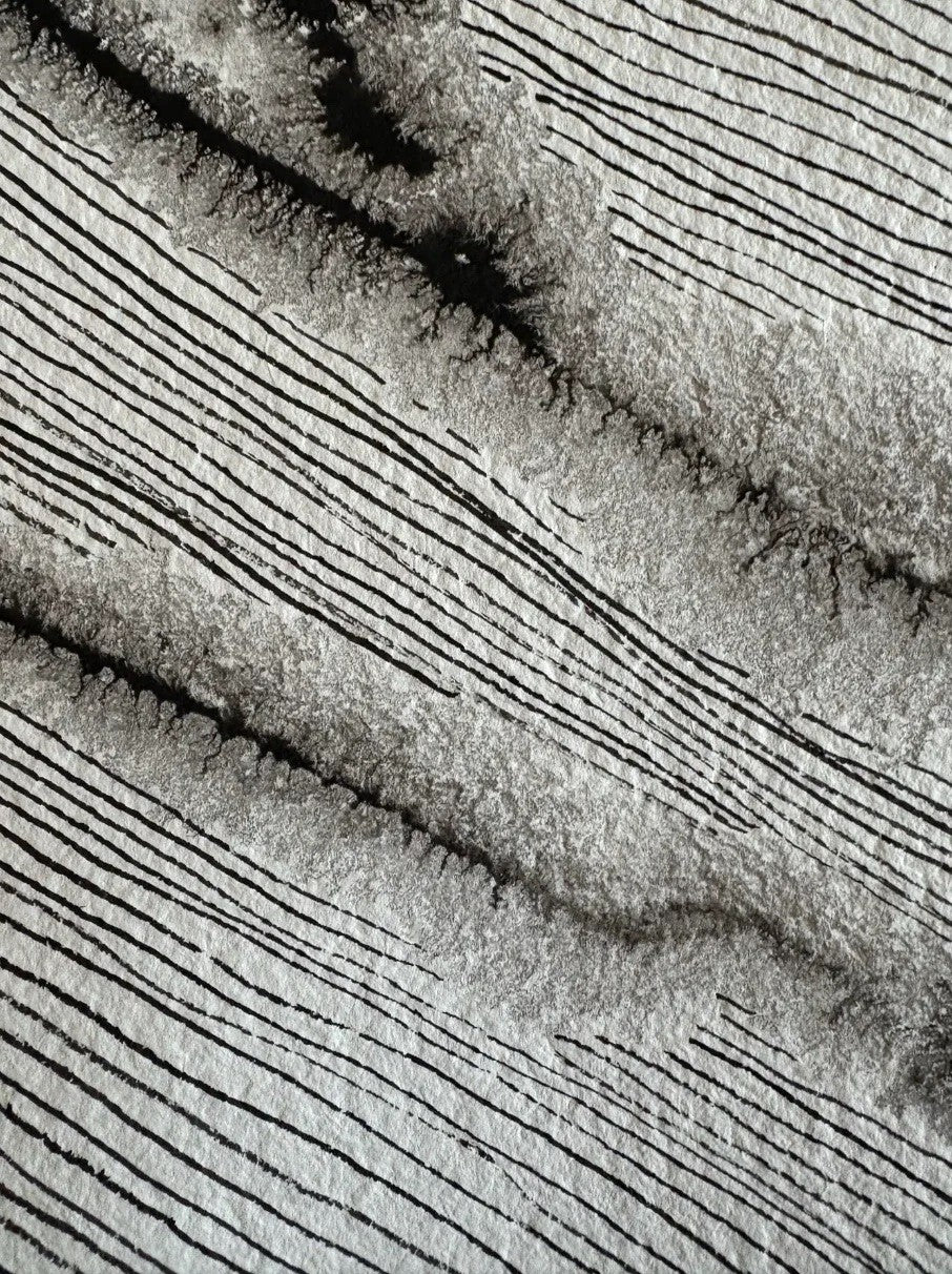 Barbara Beck 1970s Abstract Ink on Paper