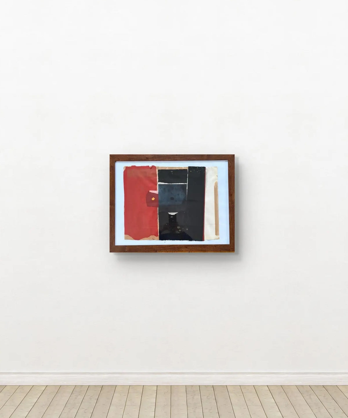 Barbara Beck 1965 Painted Paper Collage, 26 x 20 Inches, Framed