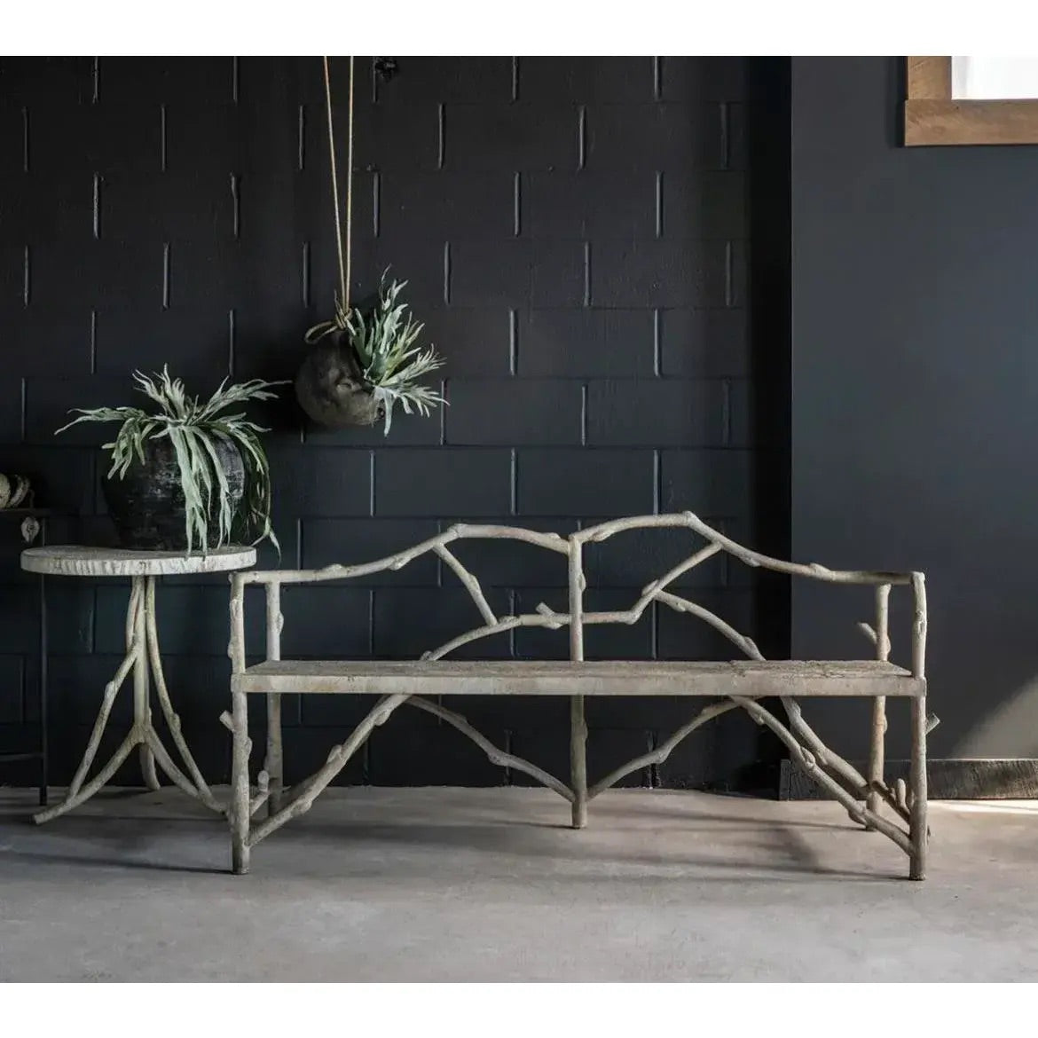 Metal Branch Garden Bench, By Matthew Izzo Home