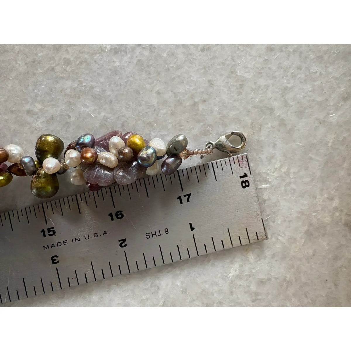 Freshwater Pearl and Stone Multistrand Necklace