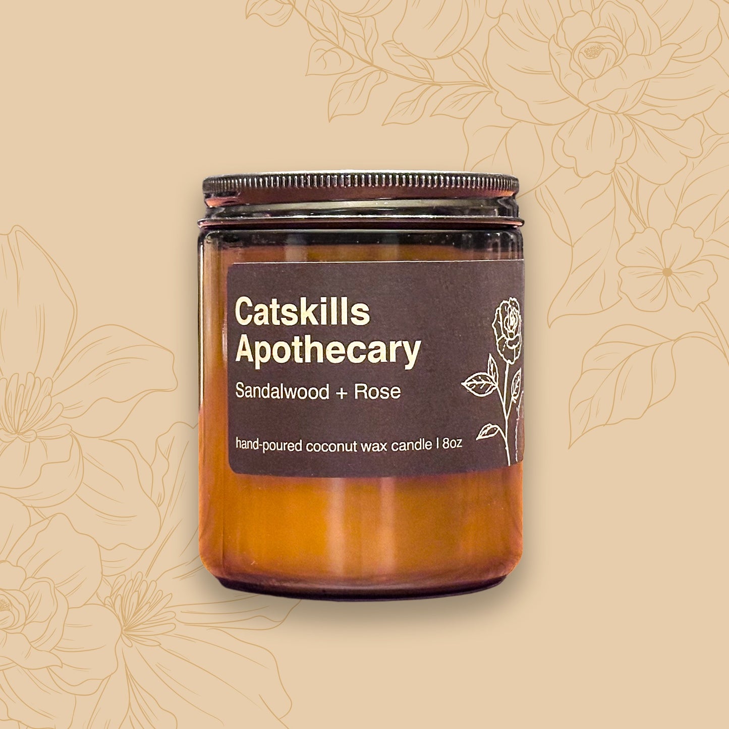 Sandalwood + Rose Candle