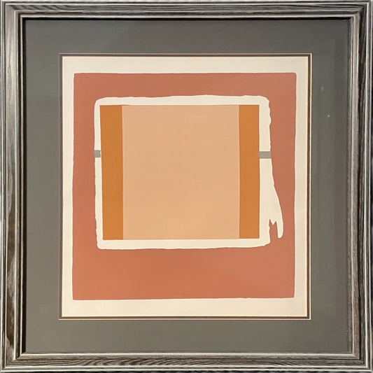 Barbara Beck 1971 Silkscreen Print on Paper, Framed
